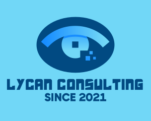 Eye Tech Pixel logo design