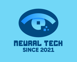 Eye Tech Pixel logo design