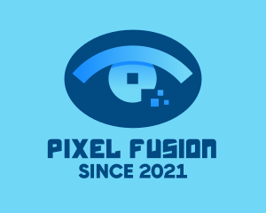 Eye Tech Pixel logo design