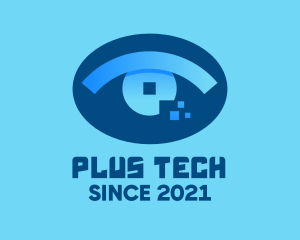 Eye Tech Pixel logo design