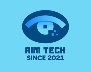 Eye Tech Pixel logo design