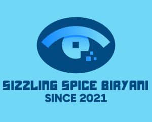 Eye Tech Pixel logo design