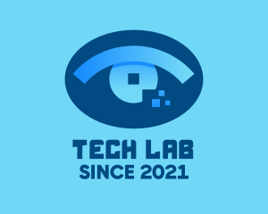 Eye Tech Pixel logo design