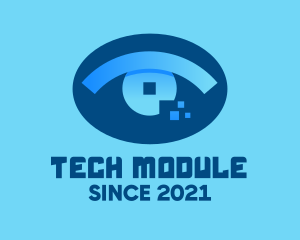 Eye Tech Pixel logo design