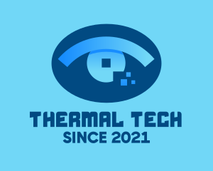 Eye Tech Pixel logo design