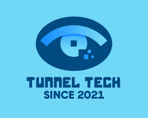 Eye Tech Pixel logo design