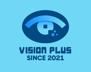 Eye Tech Pixel logo design