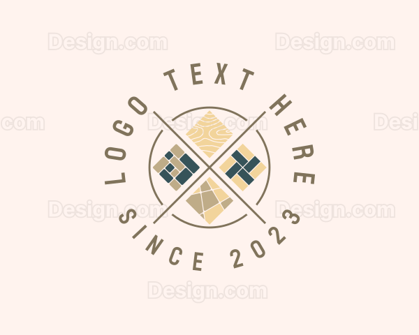 Floor Tile Flooring Logo