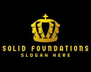Golden Monarchy Crown logo
