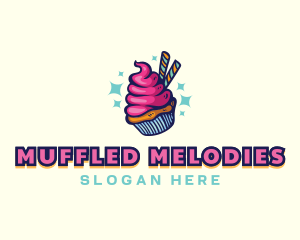 Sweet Pastry Cupcake Logo