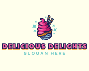 Sweet Pastry Cupcake logo design