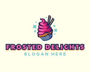 Sweet Pastry Cupcake logo design