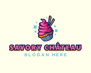 Sweet Pastry Cupcake logo design