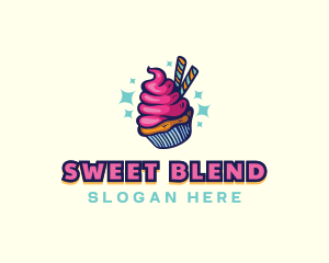 Sweet Pastry Cupcake logo design