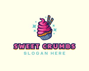 Sweet Pastry Cupcake logo design