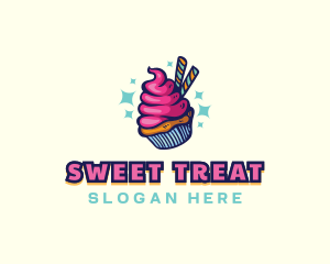 Sweet Pastry Cupcake logo design