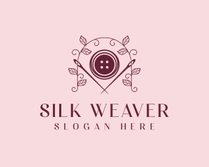 Button Needle Sewing logo design