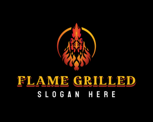 Fire Chicken Grill logo design