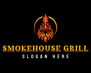 Fire Chicken Grill logo design