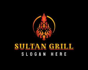 Fire Chicken Grill logo design