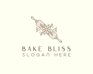 Baking Floral Bakery logo design