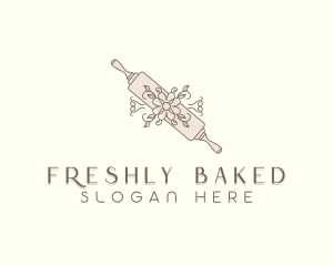 Baking Floral Bakery logo design