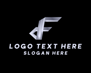 Gradient Tech Logistics Letter F logo