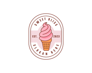 Ice Cream Dairy Dessert logo design