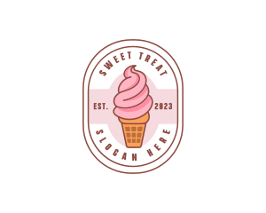 Ice Cream Dairy Dessert logo design