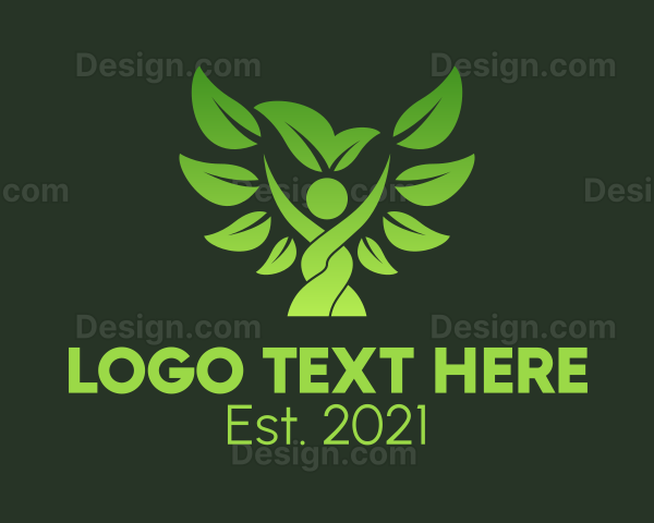 Organic Green Tree Wellness Logo