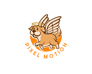 Wing Puppy Animal Pet logo design