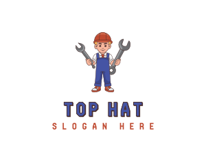 Mechanic Wrench Handyman logo design