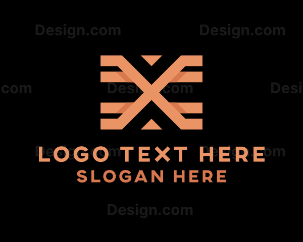 Tribal Business Pattern Letter X Logo