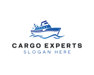 Cargo Ship Sailboat logo