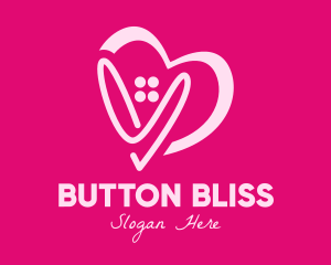 Pink Fashion Heart logo design