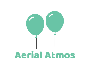 Green Party Balloons logo design