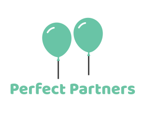 Green Party Balloons logo design