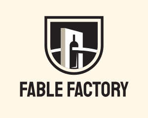 Wine Factory Crest logo design