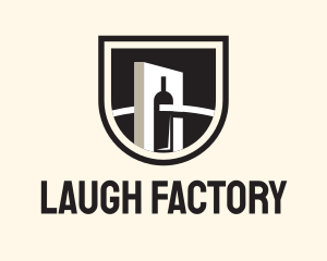 Wine Factory Crest logo design