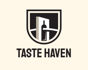 Wine Factory Crest logo design