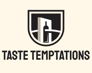 Wine Factory Crest logo design