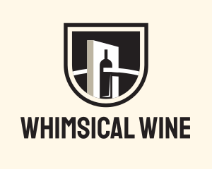 Wine Factory Crest logo design