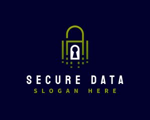 Tech Security Padlock logo