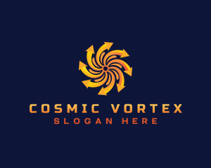 Vortex Arrow  Logistics logo design