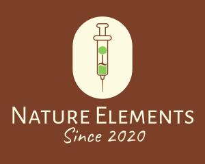 Nature Forest Vaccine Syringe logo design