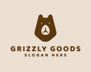 Wild Grizzly Bear logo design