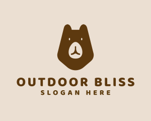 Wild Grizzly Bear logo design