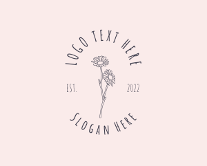 Hand Drawn Daisy Beauty logo