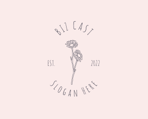 Hand Drawn Daisy Beauty Logo