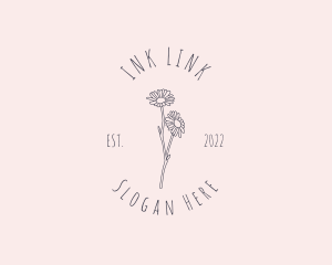 Hand Drawn Daisy Beauty Logo